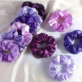 10pcs/Set Silky Hair Scrunchies, Soft Elastic Satin - Comfy And Stylish Hair Accesories, Purple Scrunchies Women, Girls Gentle Texture Minimizes Breakage & Friction Frizz Free [Royal Purple Mix]