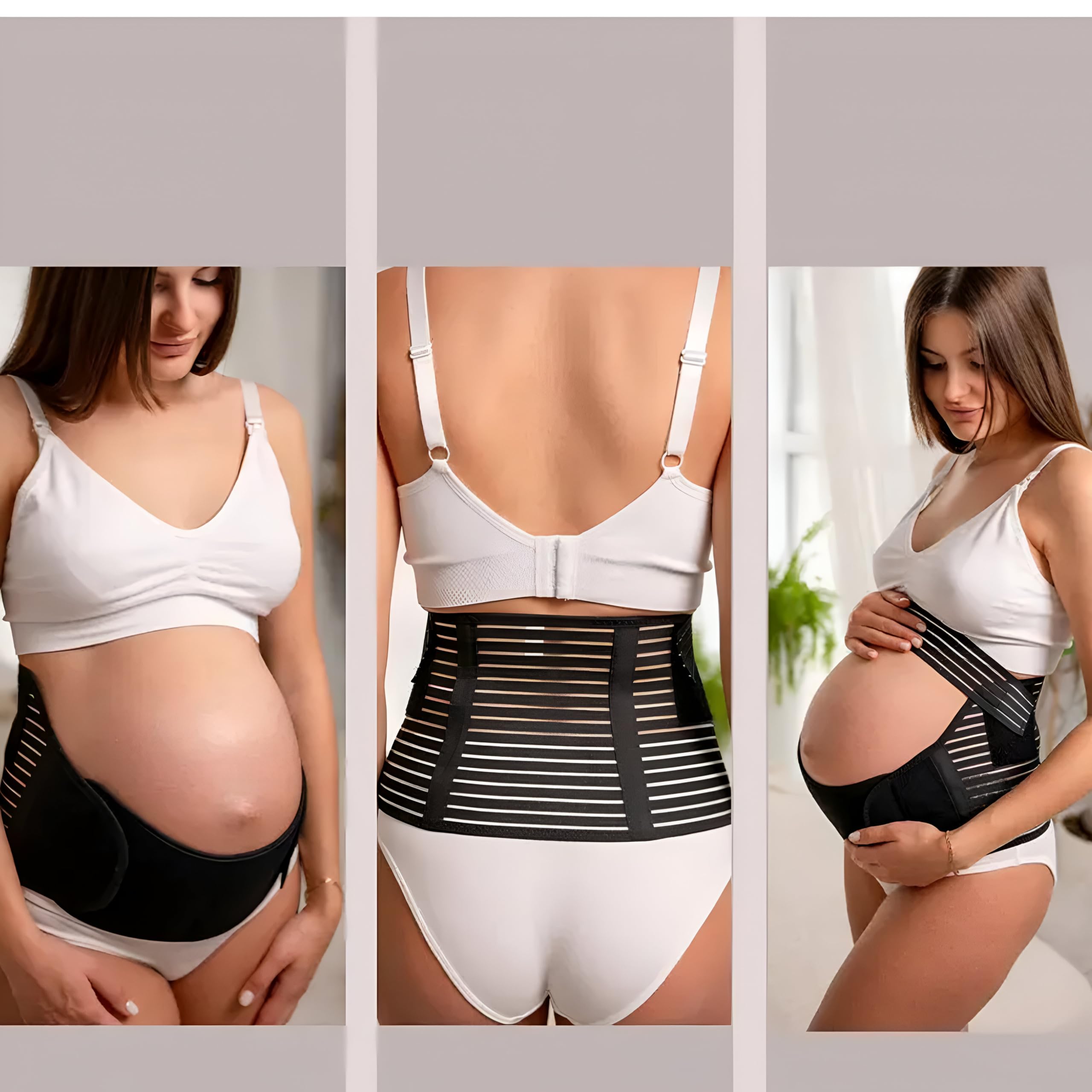 4in1 Pressure Relief Pregnancy Belt for Maternity Support - Pelvic Pain SPD&PGP, Hip Pain Relieve Back, Pregnancy Recovery & Pospartum Belt, Medium [18-20, 80cm-110cm]