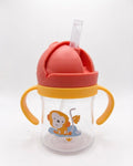 Neo10Ten Toddler Water Bottle Sippy Cup Weighted Straw, Trainer Cup with Handles 6+, Non Spill Toddler Sippy Cup, Baby Water Bottle, Leakproof, 220ml