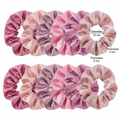Neo10Ten Silk Scrunchies | Pink Variety | Satin Silk | Pack of 12