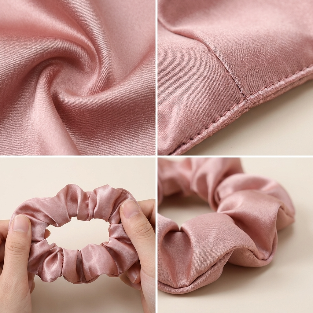 Neo10Ten Silk Scrunchies Variety Pack | 6 Large & 6 Medium | Satin Hair Ties | Pack of 12